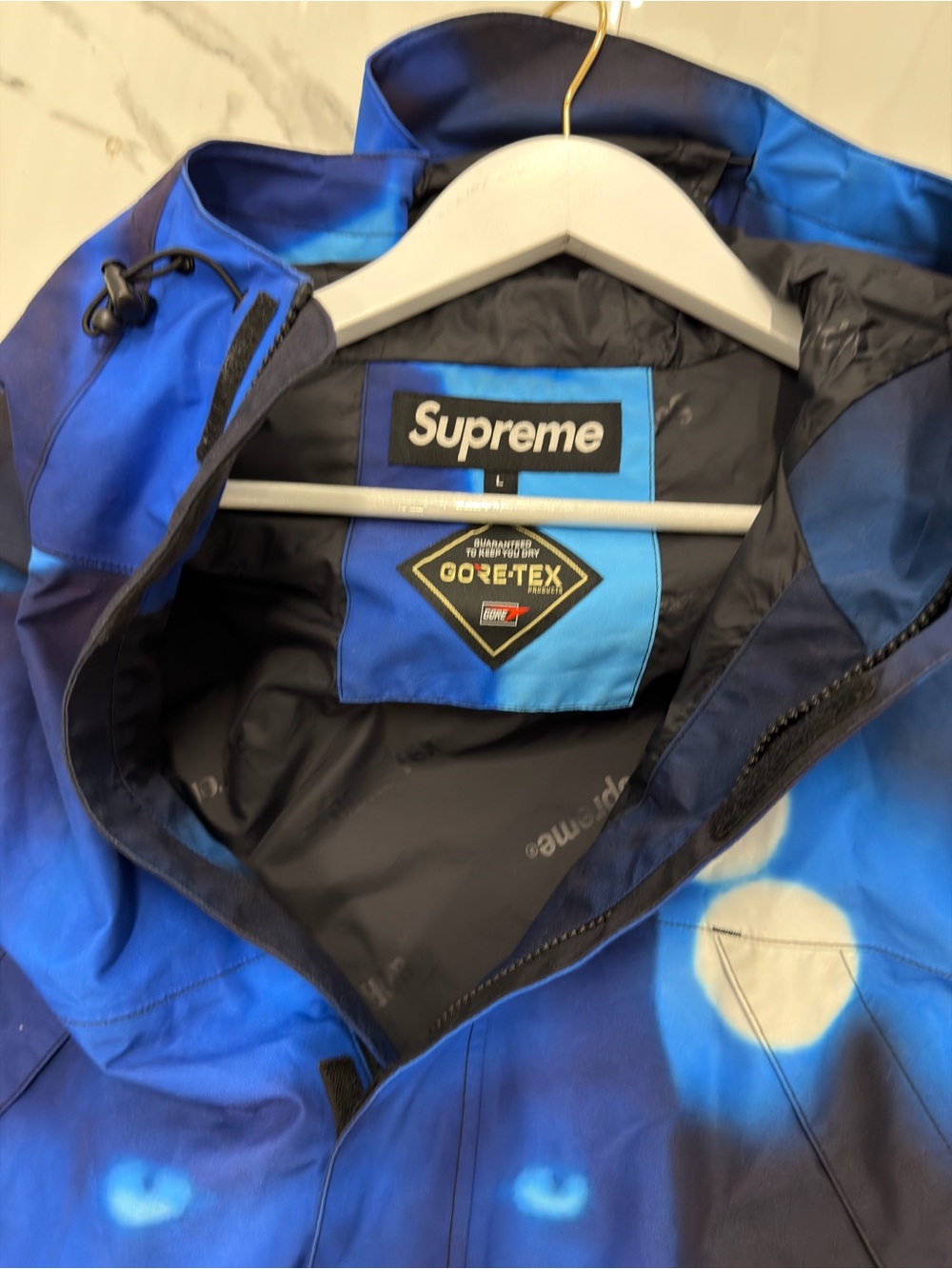 Belly Nas Dmx Supreme Goretex Blue Hooded Raincoat - Picture 5 of 7